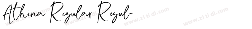 Athina Regular Regul字体转换